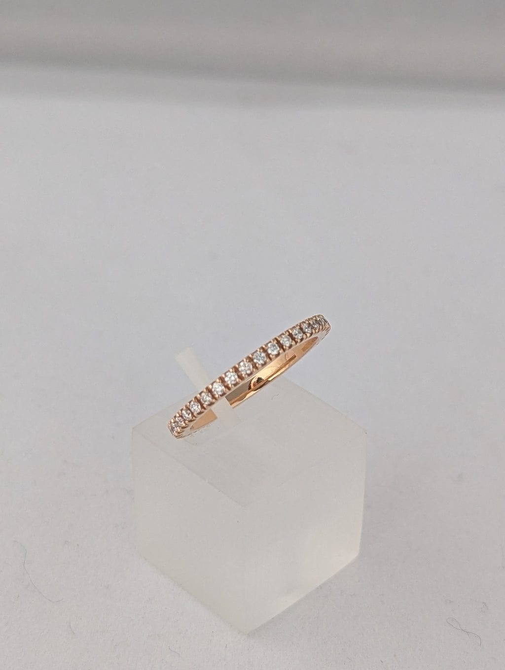 18kt Rose Gold Eternity set with Natural Polished Diamonds